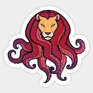 Octolion Sticker